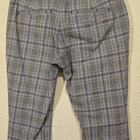 GAP Glen Plaid Ankle Pants Glen Check Cropped Bottoms Casual Retro Pinup Size 0 - Picture 17 of 17